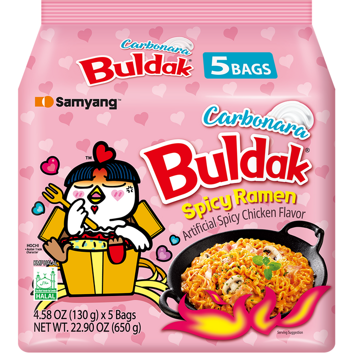 Samyang Buldak Ramen Spicy Chicken Carbonara Flavor