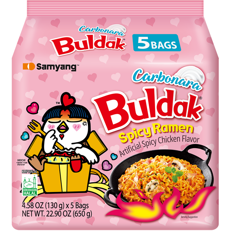 Samyang Buldak Ramen Spicy Chicken Carbonara Flavor