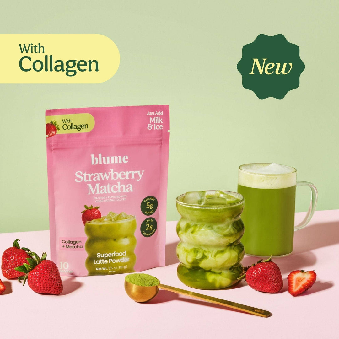 Blume Strawberry Matcha with Collagen