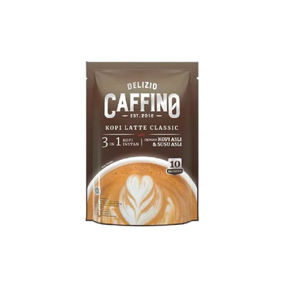 Delizio Caffino 3 in 1 Classic Coffee Latte Less Sugar Instant Coffee