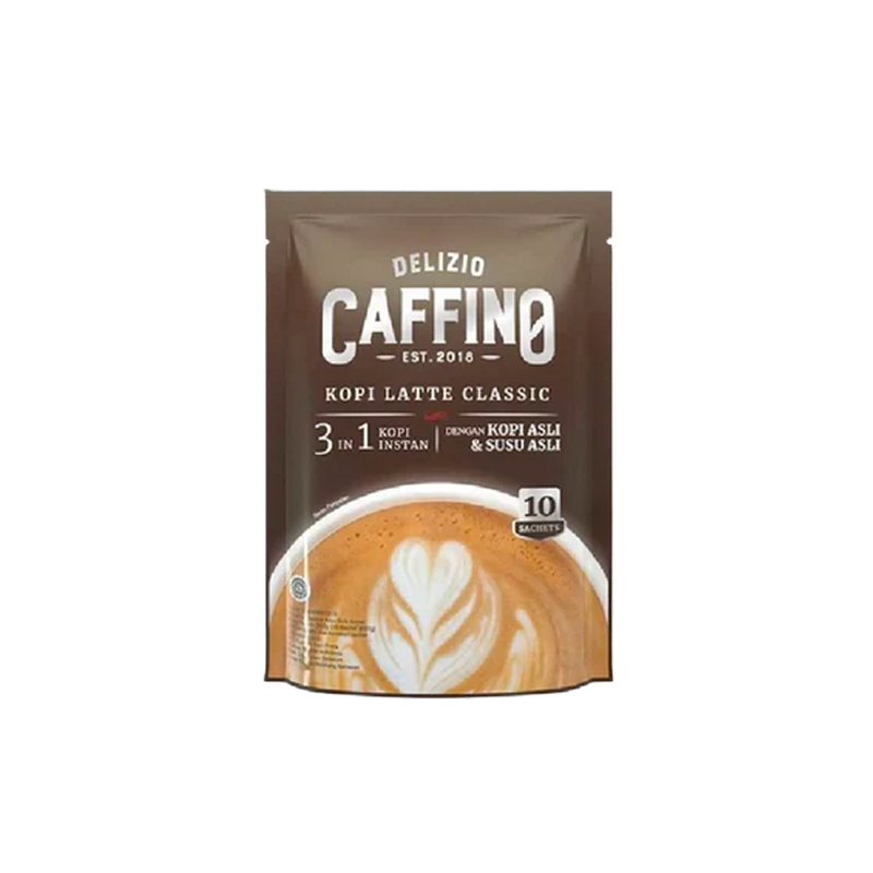 Delizio Caffino 3 in 1 Classic Coffee Latte Less Sugar Instant Coffee