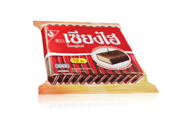 Sanghai Chocolate Flavoured Cream Wafers