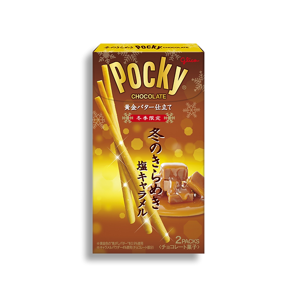 Glico Pocky Winter Kirameki Salted Caramel Biscuit Sticks