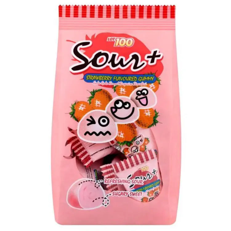 Cocoaland Lot 100 Sour Strawberry Gummy