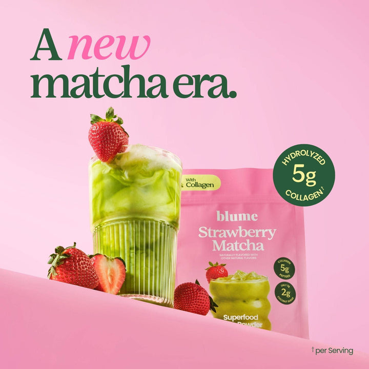 Blume Strawberry Matcha with Collagen