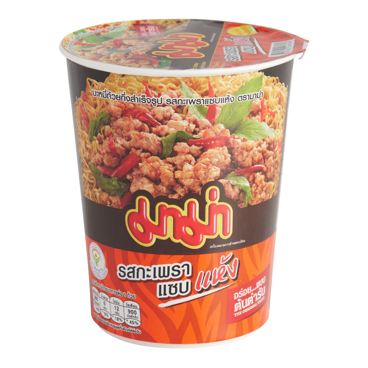 Mama Instant Noodles Spicy Basil Stir-Fried Flavor