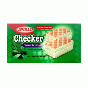 Apollo Checker Pandan Layer Cake