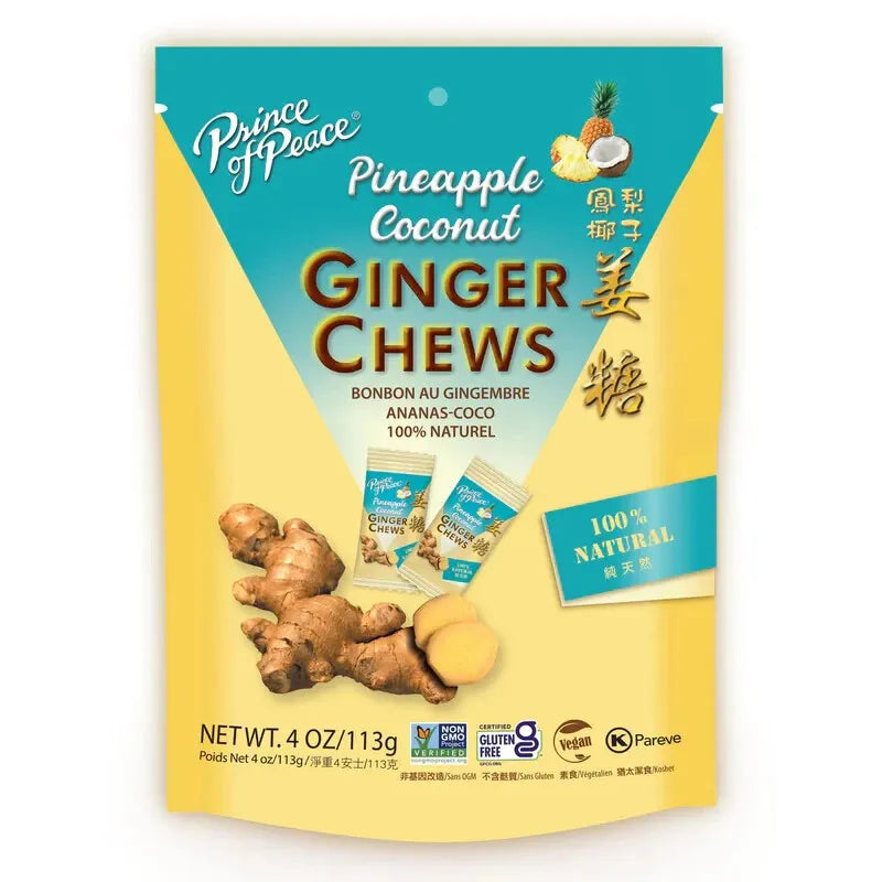 Prince of Peace Pineapple Coconut Ginger Chews