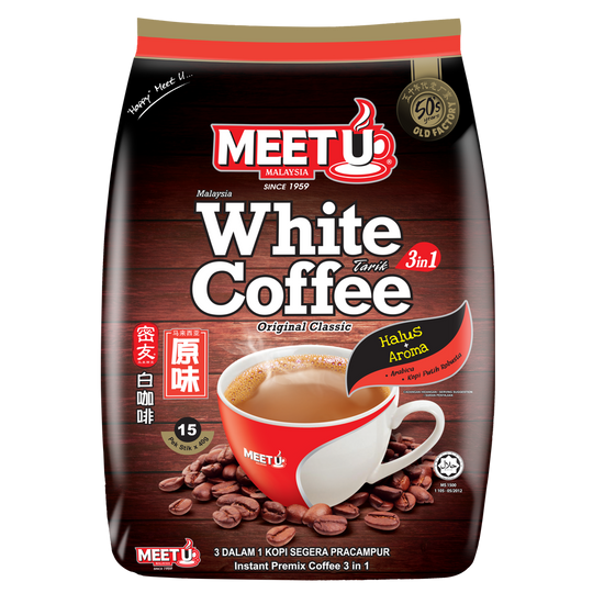Meet U Malaysia 3 in 1 White Coffee Original Classic