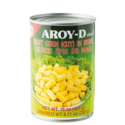 Aroy-D Young Baby Corn Cut in Brine