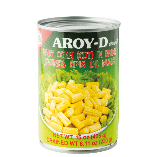 Aroy-D Young Baby Corn Cut in Brine