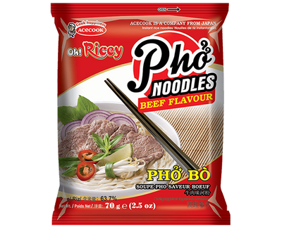 Acecook Oh! Ricey Pho Noodles Beef Flavor