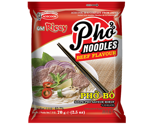 Acecook Oh! Ricey Pho Noodles Beef Flavor