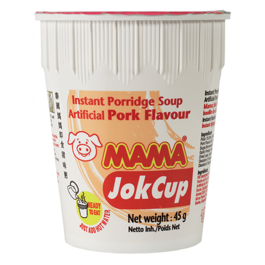 Mama Instant Porridge Soup Artificial Pork Flavor Jok Cup