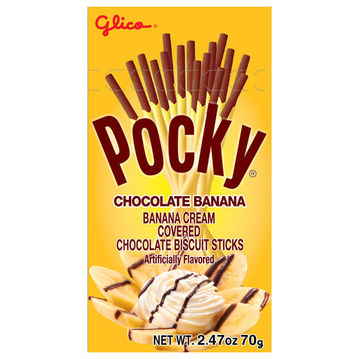 Glico Pocky Chocolate Banana Cream Covered Biscuit Sticks