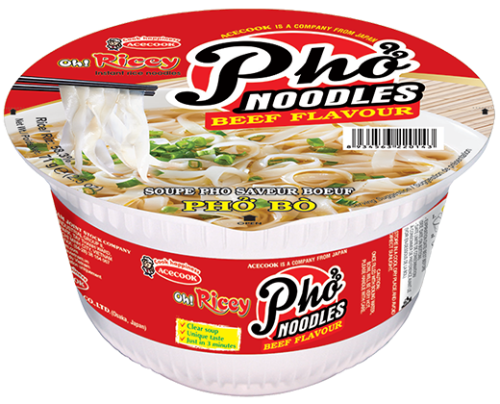 Acecook Oh! Ricey Pho Noodles Beef Flavor