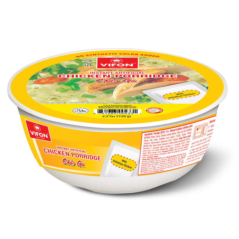 Vifon Instant Porridge Chicken Flavor, Bowl | SouthEATS