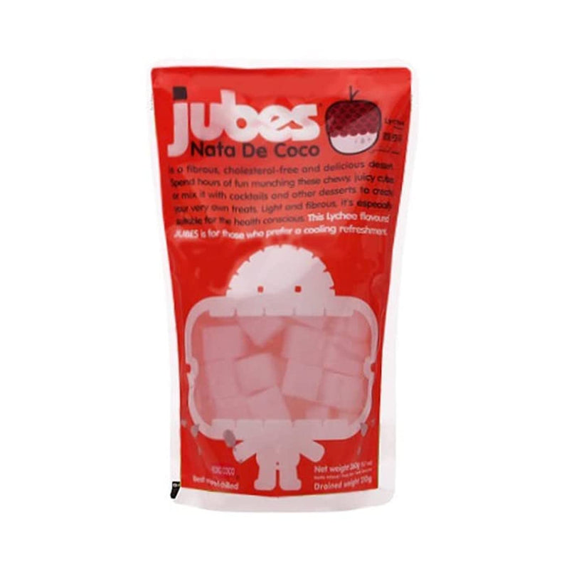 Jubes Coconut Gel Nata De Coco Lychee Flavor