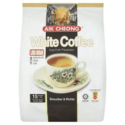 Aik Cheong 3 in 1 White Coffee Less Sugar Kopi Putih Pracampur