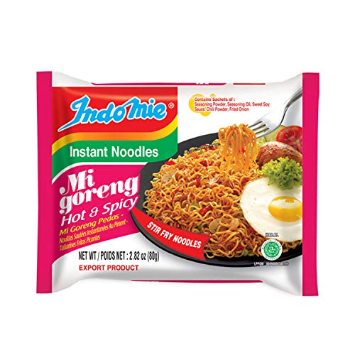 Indomie Mi Goreng Hot & Spicy Stir Fry Noodles