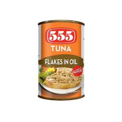 555 Tuna Flakes in Oil, Canned Filipino Food