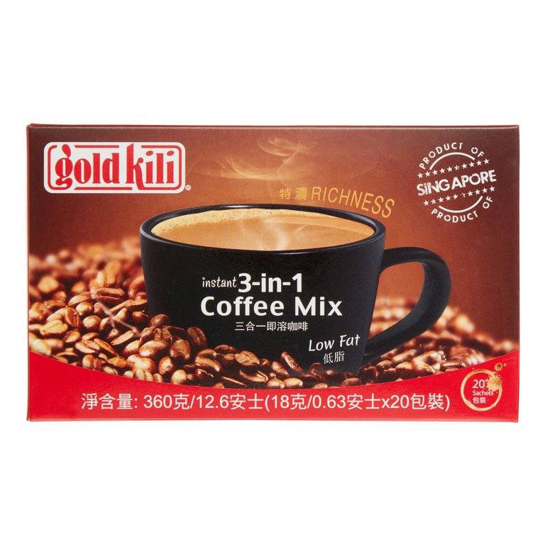 Gold Kili Instant 3 in 1 Low Fat Coffee Mix