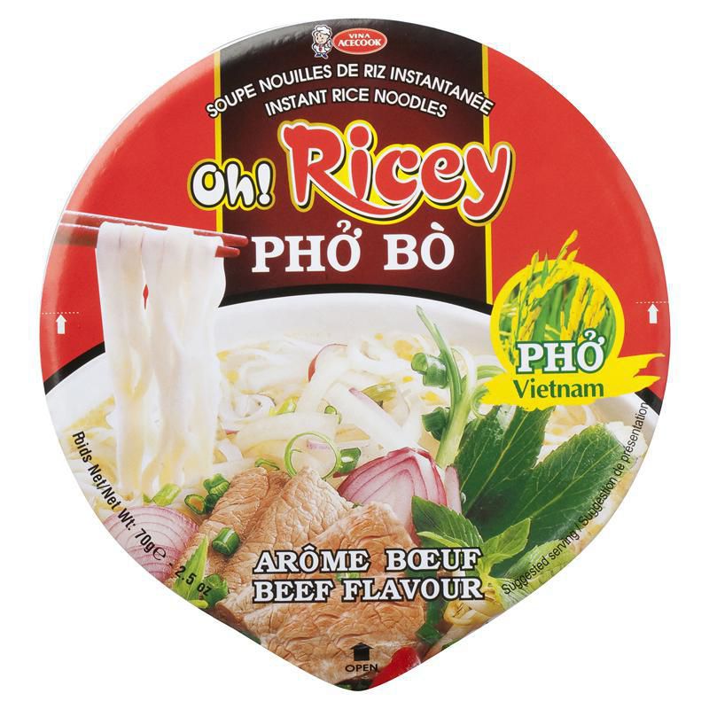 Acecook Oh! Ricey Instant Rice Noodles Flavour
