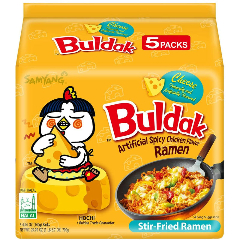 Samyang Buldak Spicy Chicken Ramen Cheese Flavor, 5 Packs | SouthEATS