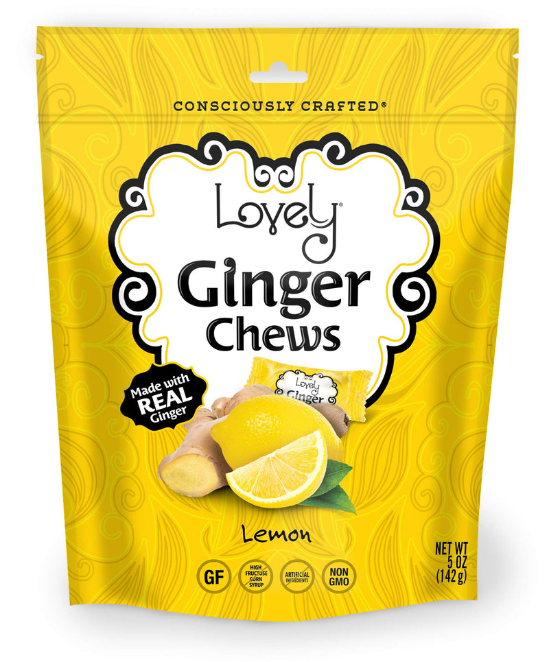 Lovely Ginger Chews Lemon Flavor
