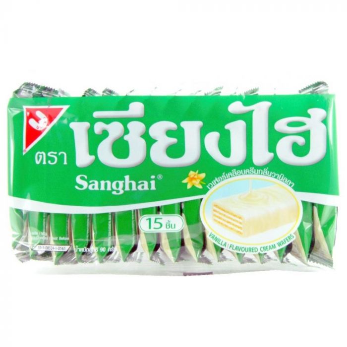 Sanghai Vanilla Flavoured Cream Wafers