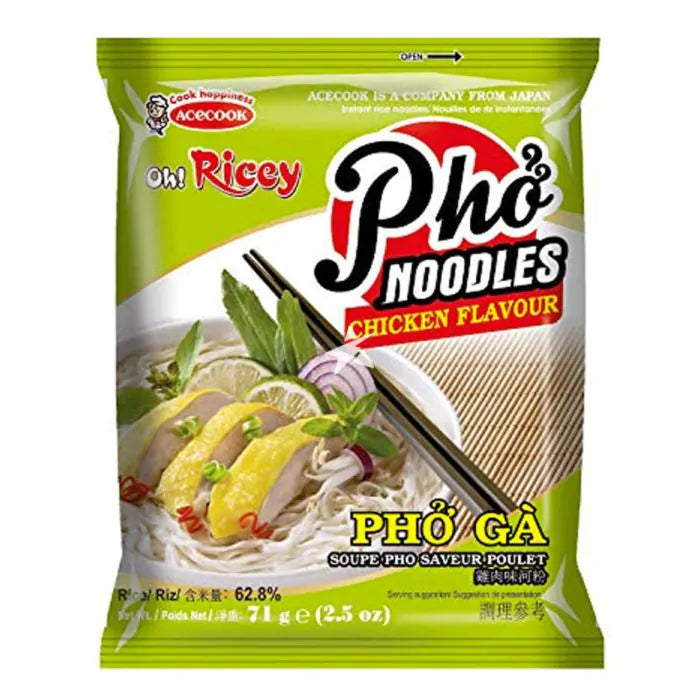 Acecook Oh! Ricey Pho Noodles Chicken Flavor