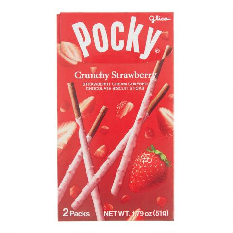 Glico Pocky Crunchy Strawberry Biscuit Sticks