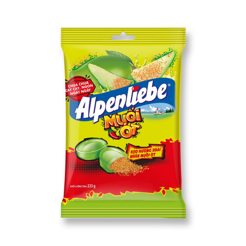 Alpenliebe Candy Mango Salt & Chili Flavor (Muối ớt), Vietnamese 