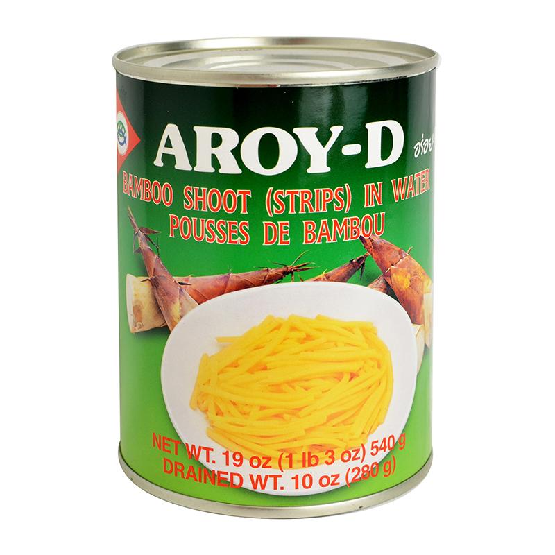 Aroy-D Bamboo Shoot (Strips) in Water, Canned Thai 