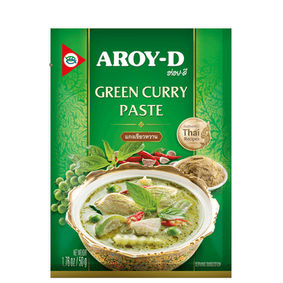 Aroy-D Green Curry Paste 1.76 oz packet, Thai Cuisine 