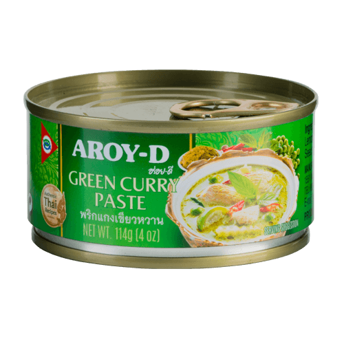 Aroy-D Green Curry Paste 4 oz can, Thai Cuisine 