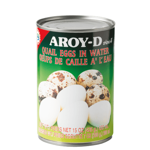 Aroy-D Quail Eggs in Water, Canned Thai 