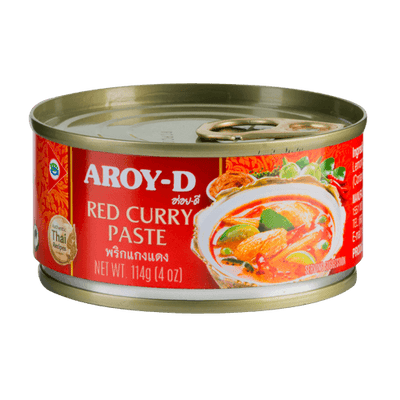 Aroy-D Red Curry Paste 4 oz can, Thai Cuisines 