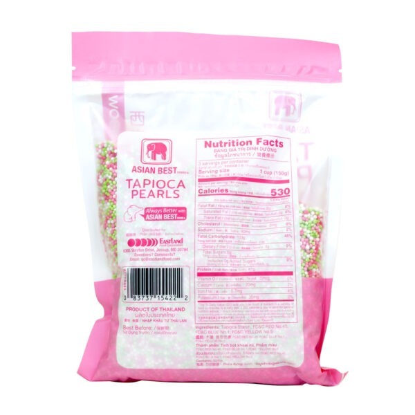 Asian Best Tapioca Rainbow Small Pearls back view