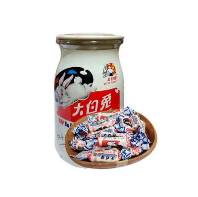 White Rabbit Creamy Candy Glass Jar