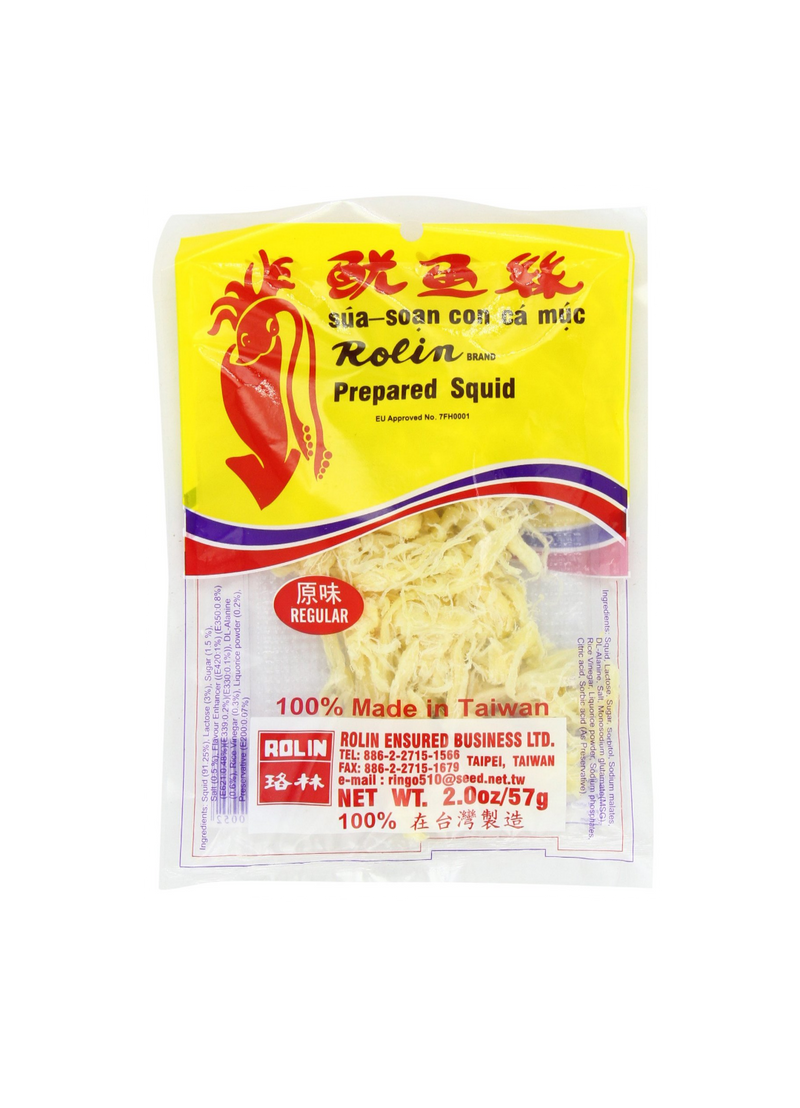 Rolin Brand Prepared Squid Regular Flavor