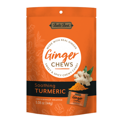 Bali's Best Ginger Chews Soothing Turmeric