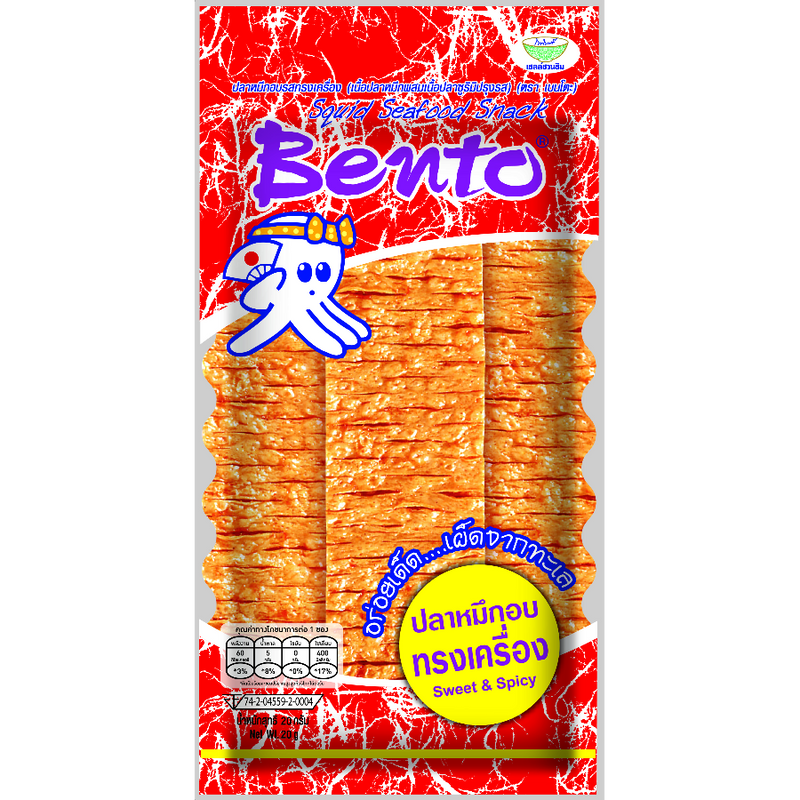 Bento Squid Seafood Snacks Sweet & Spicy Flavour