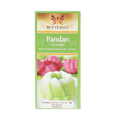 Butterfly Pandan Flavoring 2oz 60ml in lime green packaging
