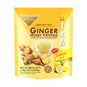 Prince of Peace Instant Tea Ginger Honey Crystals Lemon
