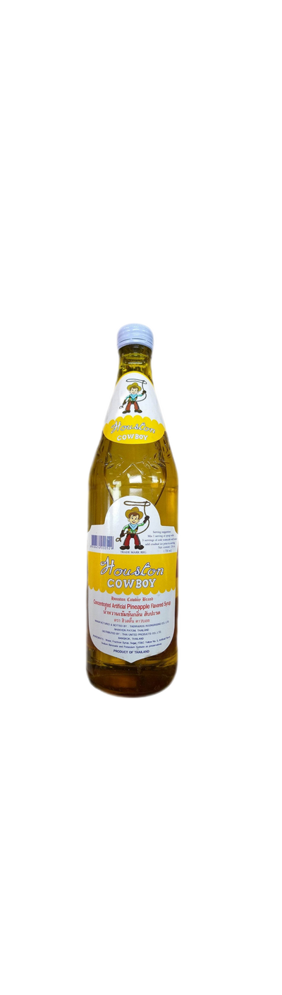 Houston Cowboy Pineapple Flavored Syrup 