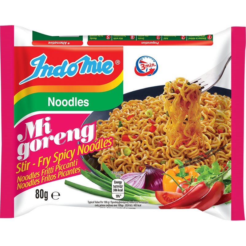 Indomie Noodles Mi Goreng Stir-Fry Spicy Noodles