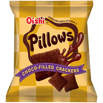 Oishi Pillows Choco-Filled Crackers