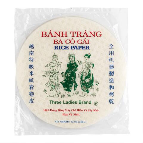 Three Ladies Brand Rice Paper (Round)
