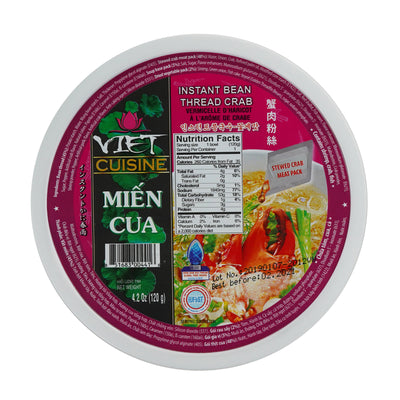 Viet Cuisine Instant Bean Thread Crab Mien Cua (Bowl)